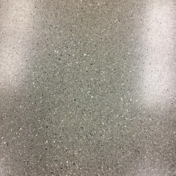 Close view of aggregate exposed in a polished concrete floor
